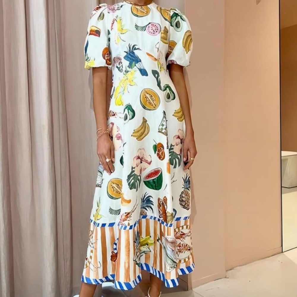Fun Printed Women's Dress
